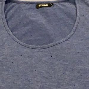 STEELE L Blue gray tank with pinholes🔥